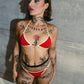Tease Bikini Top Red