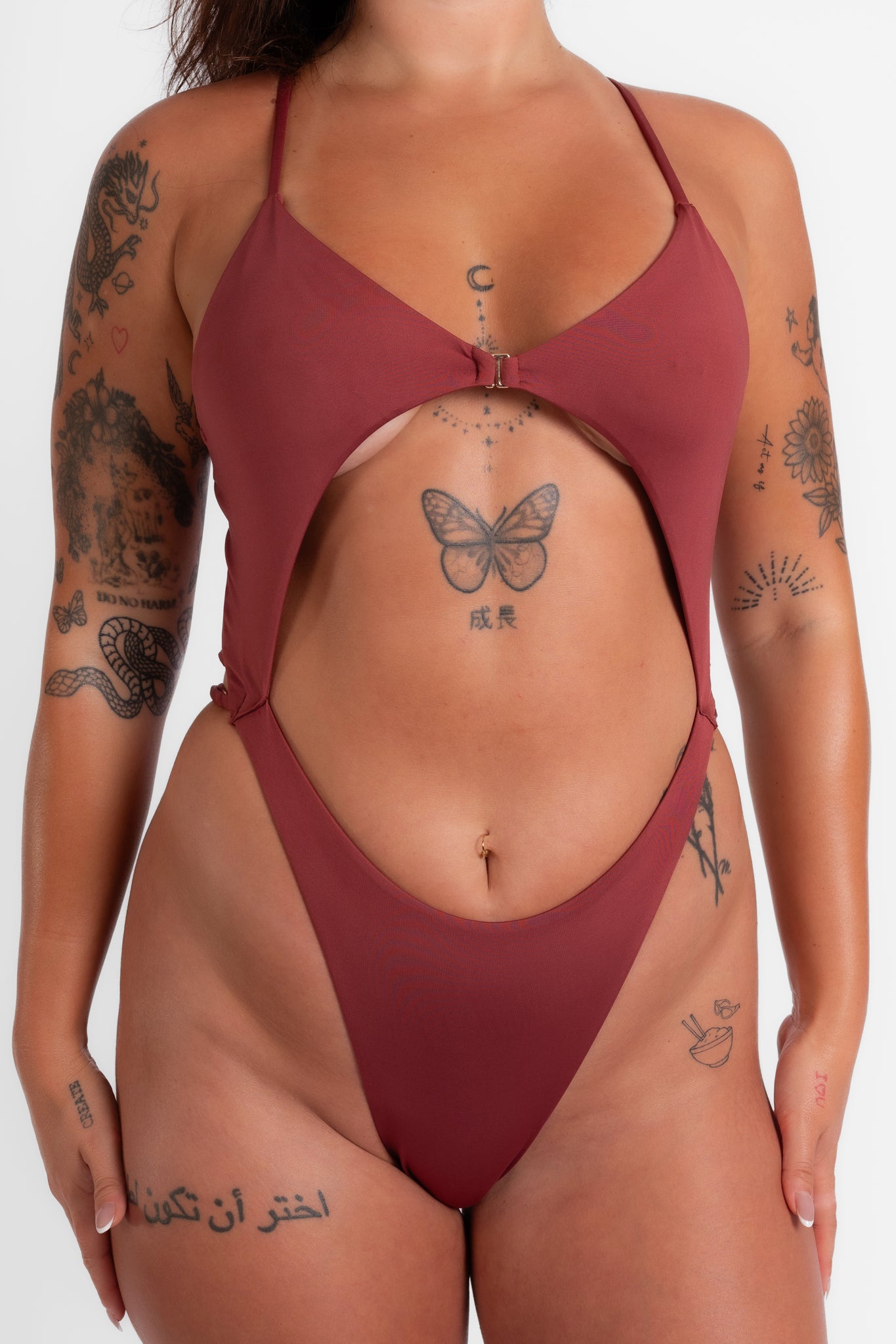Toxic Bodysuit Rosewood